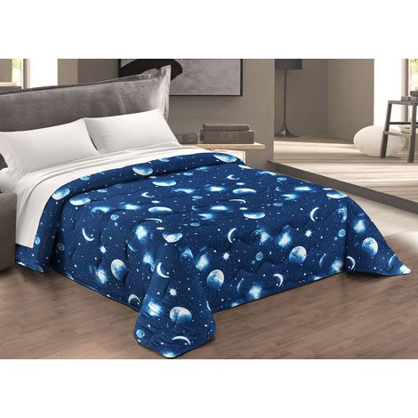 Trapunta Piumone Letto Invernale Imbottita 300gr Microfibra Scaldanotti Stellato, misura1 PiazzacoloreStellato (1/5)