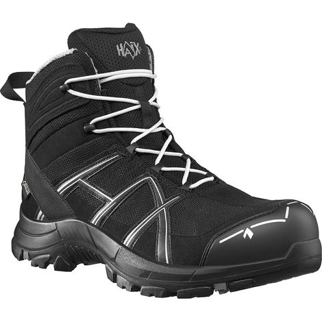 HAIX Sicherheitsstiefel BLACK EAGLE 40.1, MID, S3, schwarz-silber, Gr. 3,5 (36)