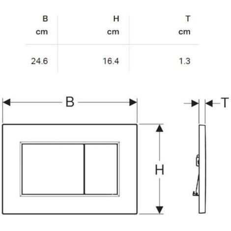 Pannello di attivazione WC Geberit Sigma01, bianco