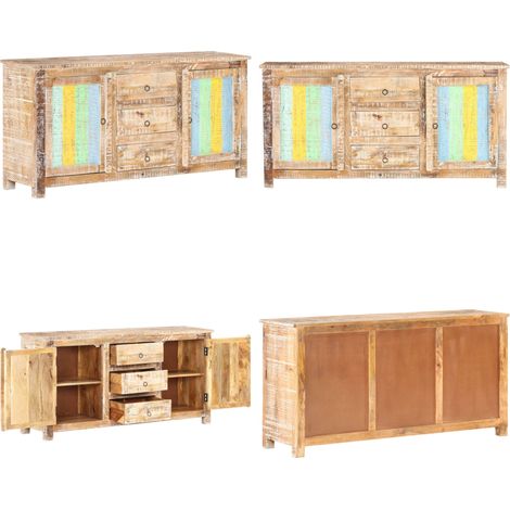 Buffet 151x40x75 cm Bois d'acacia brut - Buffet - Armoire - Meuble De Salon - Bois D'acacia - Design Vintage - Home & Living (1/5)