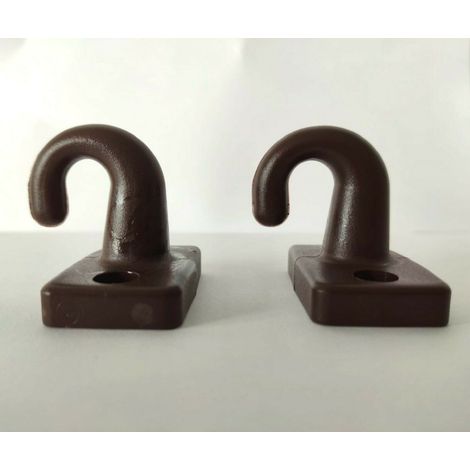 Ganci a Pavimento per Tende da Sole Esterne a Caduta Ricambio Vari Colori Coppia