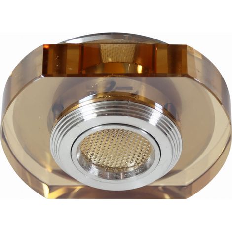 Spot plafond Candellux SS-34 LED 3W 3000K ambre argent (1/3)