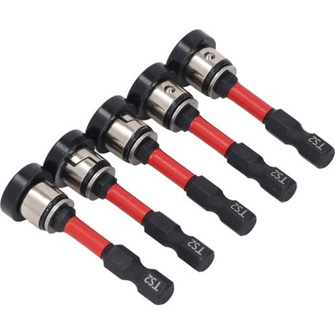 Lot de 10 embouts tournevis cruciformes aimantés acier allié S2 hex 1/4 pouce avec limiteur anti-perçage pour placo (1/5)