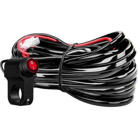 1 LED-Verkabelungssatz, Lenkerschalter, 12-V-Relais, wasserdichte Sicherung, Motorrad, Auto, Boot (1/5)
