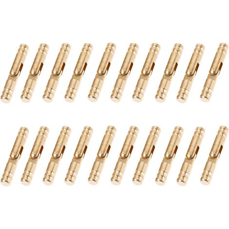 Charnières cylindriques en laiton, charnières invisibles dissimulées pour boîtes à bijoux, portes d'armoires, 4 x 25 mm, 20 pièces