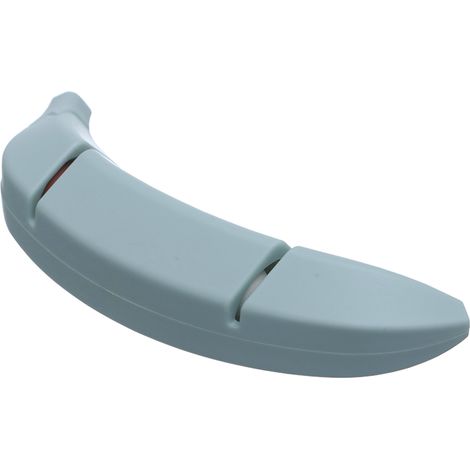 Messerschärfer, 2 Schlitze, Küchenmesser, Schärfwerkzeug, Bananen-Design, Dekor, Grau, Standard (1/5)
