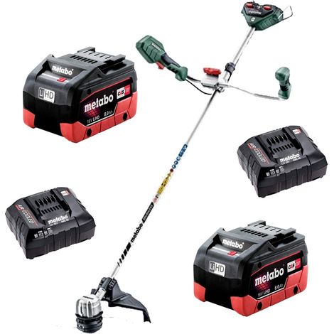 Metabo Bike Handle Line Trimmer 36V Brush Cutter FSB 36-18 LTX + X2 8AH Battery (1/5)
