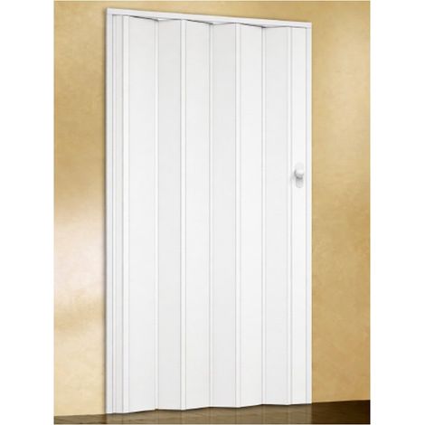 PORTA A SOFFIETTO IN PVC 84X215HCM BIANCO