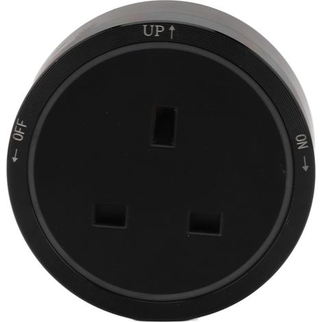 13A Power Track Socket Removable Electric Outlet Slide Guide Adapter for Home Bedroom Kitchen UK Plug 250V Black