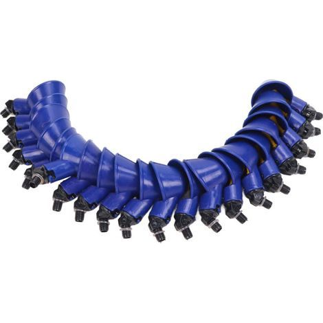 20 bebederos automáticos para aves de corral (palomas, codornices, pollos, pavos, gansos) - Color azul (1/5)