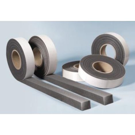 Kiso – Joint de porte et fenêtre Compriband acrylate 15mm – Mousse polyuréthane – Étanchéité pluie battante 600 Pa – Isolation thermique et phonique
