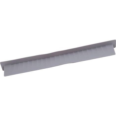 Pare-éclaboussures d'évier en silicone imperméable et multifonctionnel, gris foncé, idéal pour les tâches de cuisine. (1/5)