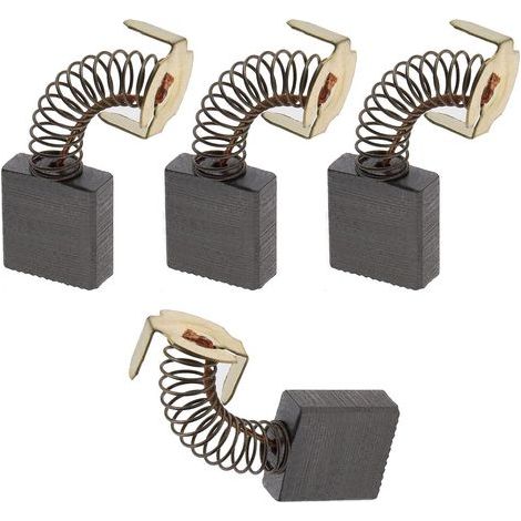 4 paires Balai de Charbon 17×18×7 mm pour Moteur Électrique – Pour Tronçonneuse, Carotteuse, Meuleuse d'Angle (1/4)