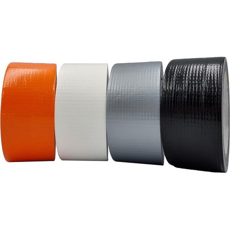 Nastro adesivo Americano telato standard per riparazioni 25 metri in 4 colori - Colore: Grigio - Lunghezza: 25 Metri (1/5)