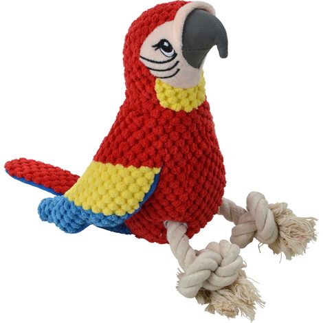 Jeu peluche Mateo le perroquet corde pour chien (1/4)