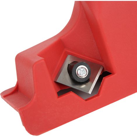 Outil de finition pour plaques de plâtre en PVC, outil de biseautage, couteau de finition des chants, outil de placage de chants, outil d'ébavurage (1/5)