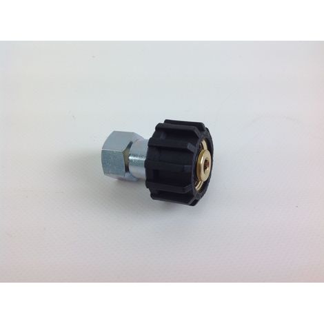 Hochdruckreinigeranschluss mit Muffe G 3/8 F Eingang M 22 x 1,5 F Anschluss