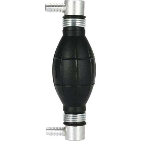 Pompa manuale in gomma per carburante - Pompetta di adescamento per auto, moto e barche 10 mm (nera) (1/4)