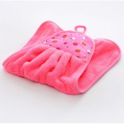 Mikrofasertuch für Küche und Bad, Hängehandtuch Rosa (1/5)