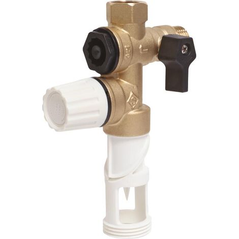 Groupe de Sécurité NF 1/2" garde d'air orientable - Siège laiton pour eau neutre (1/4)