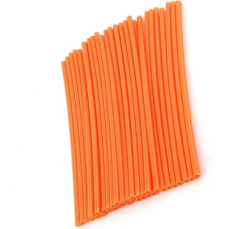 Jeu de 36 protections de rayons pour jantes de motocross et motos tout-terrain, orange (1/5)