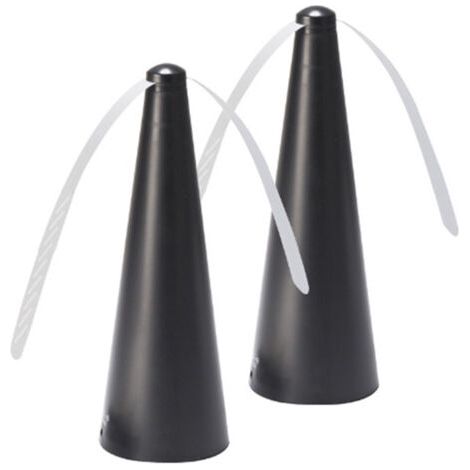 Pair Ventilateur Anti-Mouche, Lot de 2 répulsifs Anti-moustiques sans Utiliser de Produits Chimiques, pour éloigner les mouches et les insectes de la nourriture, pour Camping Salle à Manger Jardin (1/5)