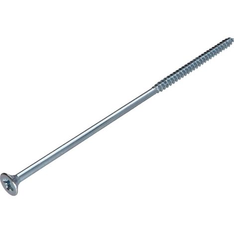 VBA Vis bois agglo Tête fraisée Pozi N°3 6X200 Filetage partiel Acier zingué-1 pièce (1/5)