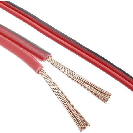 BeMatik - Câble électrique et haut-parleurs stéréo 2x0.75mm 100m de la bobine (1/5)
