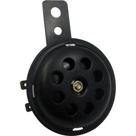 Hupe universalhorn rund 12v schwarz Ø70 linli für motorrad roller (1/2)
