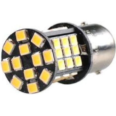 2 AMPOULES LED BA15S 48XSMD2835 BLANC 12V