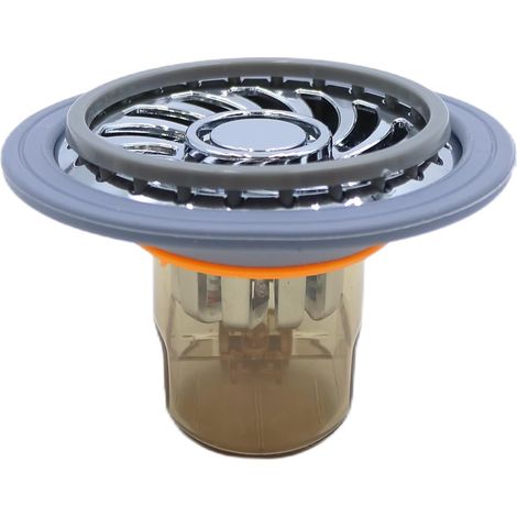 Lot de 2 couvercles désodorisants pour siphon de sol de douche, pour diamètres 32-45 mm (1/5)