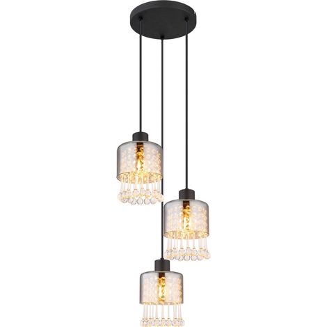 Globo - lámpara colgante - Hendry - negro - vidrio - Ø 33cm - E27 (1/5)