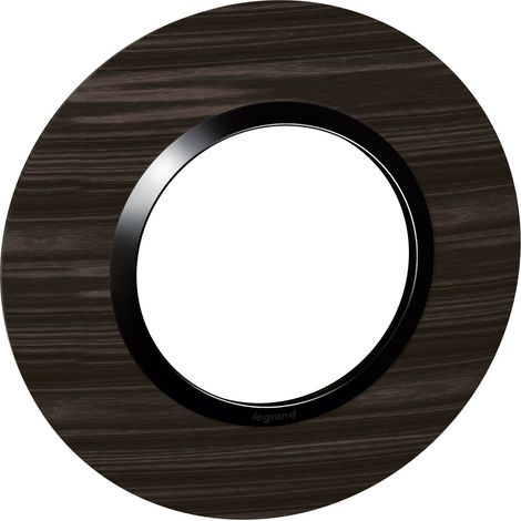 Plaque ronde dooxie 1 poste Finition: Bois ébène (1/5)