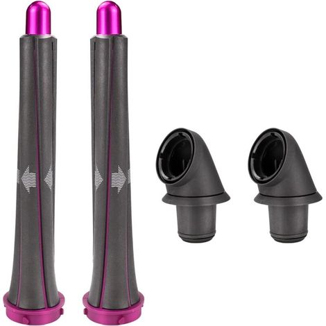 Adatto per 2 cilindri arricciacapelli lunghi 20 mm/0,78 pollici per l'accessorio styler Dyson Airwrap con 2 adattatori per Dyson HD01 HD02 HD03 HD04 HD08 HD15 HD16, converte l'asciugacapelli (1/4)