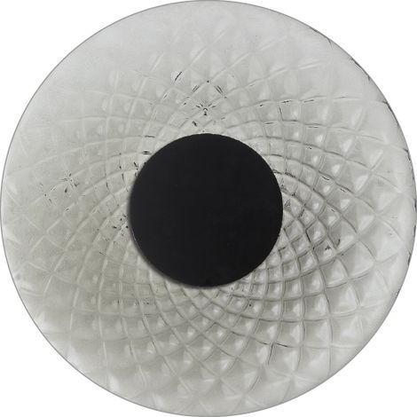 SOLARIS Applique 12W 3000K CRI90 IP20 - Struttura Nera con Vetro Balloton Fumè, Lampada da Parete Design - Rossini Group (1/5)