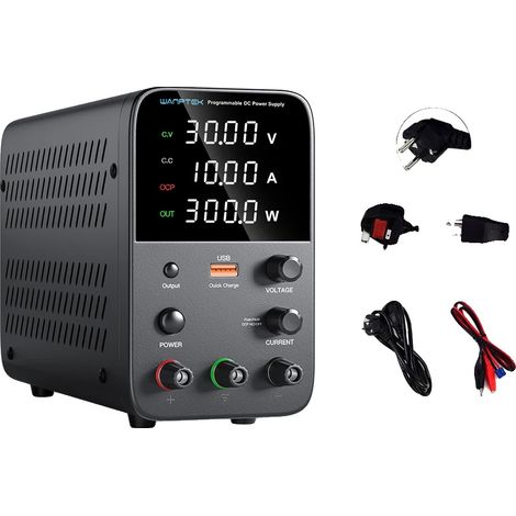 Fuente de alimentación, voltaje ajustable, pantalla digital, WPS3010H 30V10A (1/2)