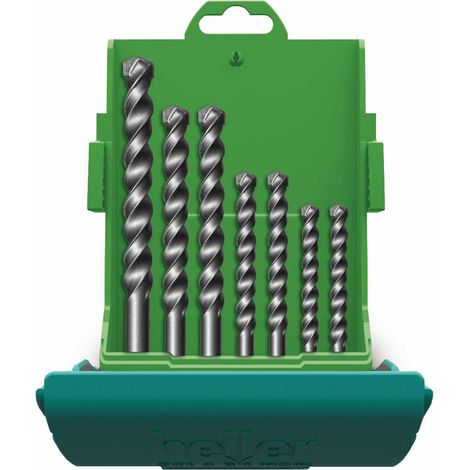 Heller Tools 3015 18037 5 Hartmetall Stein-Spiralbohrer-Set 7teilig 4 mm, 5 mm, 6 mm, 8 mm, 10 mm, 1 (1/5)