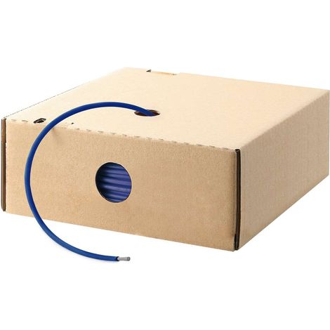 HELU KABEL FÜNFNORM 1X1,5mm² AWG16 DBU (dunkelblau) Einzelader dunkelblau AD 3,4mm VPE 100,0 Meter Nennspannung Uo/U 450V/750V nach UL/CSA 600V - 1 Stück