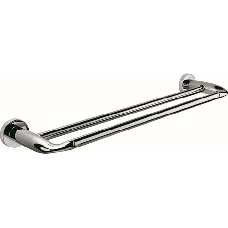 COLOMBO DESIGN Basic porta salviette doppio cromato codice prod: B27880CR