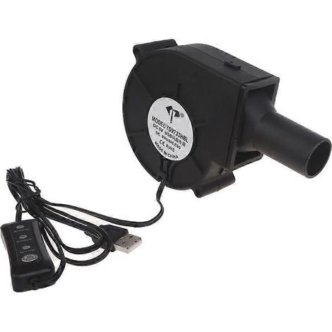 Ventilateur portable USB pour barbecue, camping, pique-nique et grillades en extérieur - Petit format 26 mm