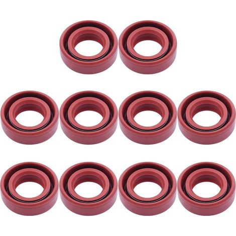 Kit de 10 joints d'huile marron pour tronçonneuse MS170/180 (15 x 25 x 5 mm) - Accessoires pour tronçonneuse