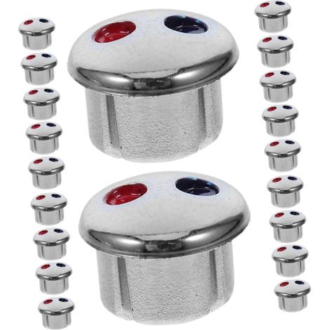 Capuchons de Poignée de Robinet Abs Rouge Bleu 20 Pièces (1/5)