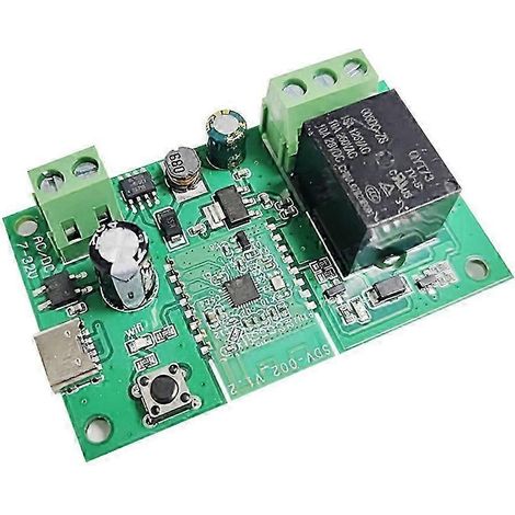 Ewelink Smart DC/7-32V DIY Einkanal-Bluetooth-WLAN-Impuls-Selbstverriegelungs-Funkrelais-Schaltmodul für Smart Homes – JXLGV (1/5)