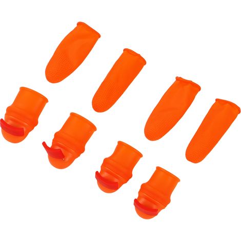 Bohnenpflückhandschuh, Gemüsemesser mit Nagel, Fingerschutz für Chilipflücker, große und kleine Größe (1/5)