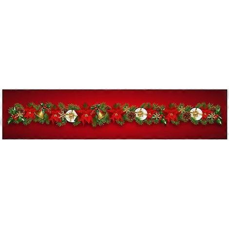 6 chemins de table de Noël, décoration de Noël pour commode, salon, maison (1/5)