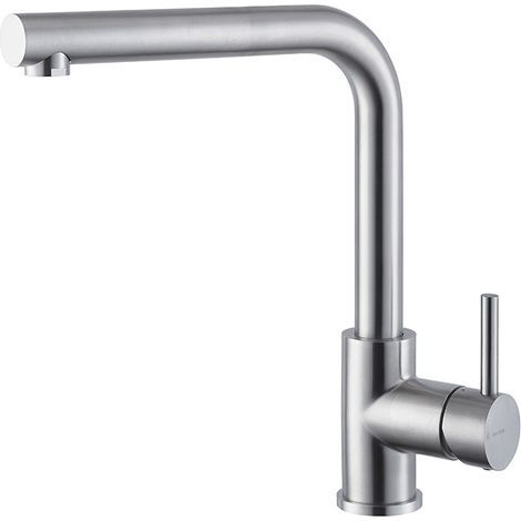Newform - Miscelatore serie Real Steel acciaio inox bocca girevole 63422X (1/2)