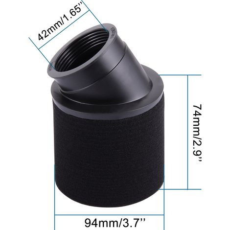 GOOFIT 42mm Luftfilter, geeignet für 125cc, 140cc und 200cc CRF KLX Offroad-Fahrzeug-Skateboards. (1/4)