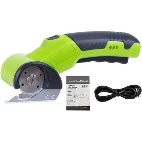 Ciseaux électriques sans fil pour tissus, coupe-carton rechargeable, outil de coupe professionnel pour tapis, cuir, carton et tissus (1/5)