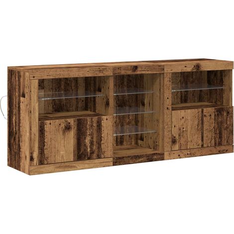 Maison Exclusive - Madia LED Legno vecchio 162 x 37 x 67 cm Legno multistrato