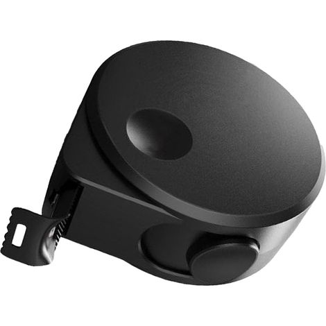 Mètre ruban en acier haute précision, épais, rétractable, facile à lire, noir, pour la maison, 3 m x 16 mm (1/5)
